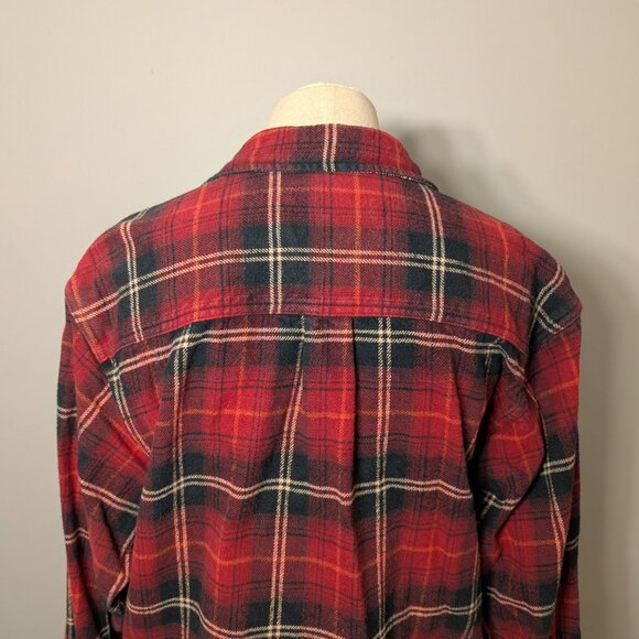 Field & Stream size M thick plaid flannel 100% cotton utility shirt for men - Picture 4 of 11